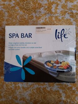 Life Floating Spa Bar Inflatable Hot Tub Side Tray for Drinks and Snacks