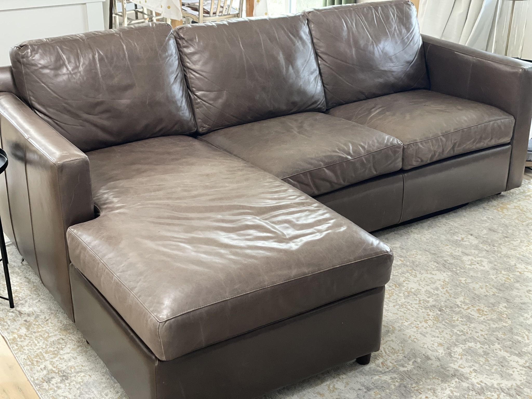 Crate And Barrel Sectional Lounger 