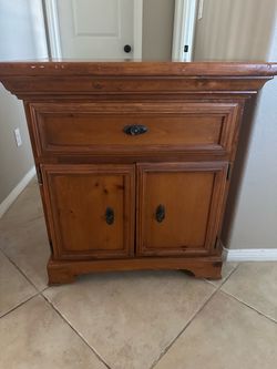 Solid Oak Nightstand
