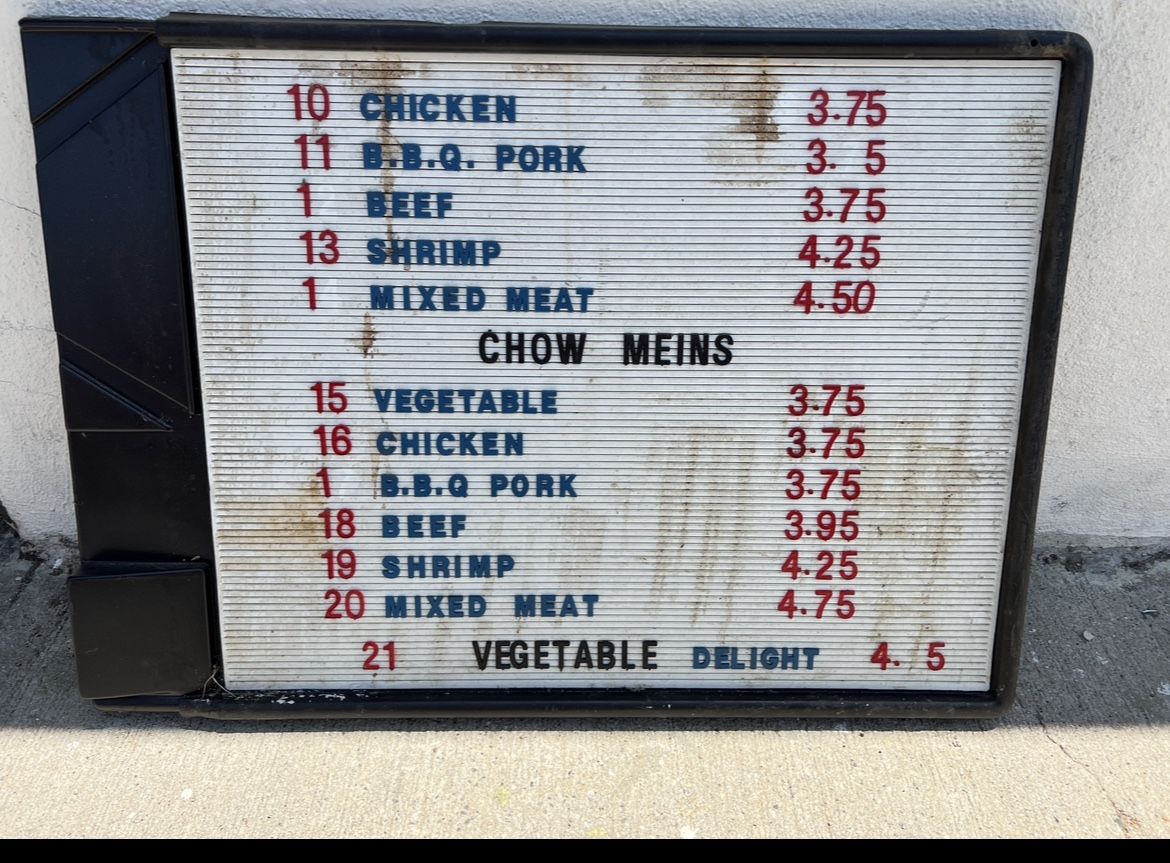 Vintage Concession Stand Food Sign - Original - Production Design Decor Menu