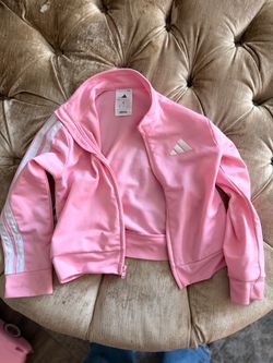 Adidas Kids Pink Track Jacket Size 5T