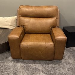 2 Way Leather Recliner,  Wall Hugger 
