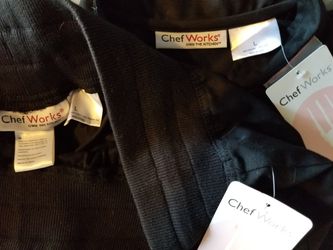 BRAND NEW L Chef Uniform Coat, Pants, Beanie