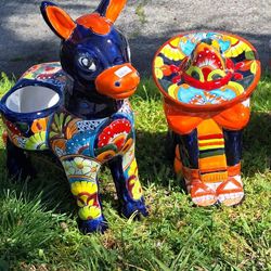 💥🪴Talavera Donkey Pot $120 💥 Panchito Decoration $65 💥12031 Firestone Blvd Norwalk CA 90650  Open Every Day From 9am To 7pm 