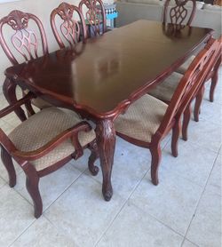 Dining table and chairs