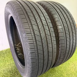 V247  235 55 19 101V  Michelin  Primacy A/S  2 Used Tires 70% Life 