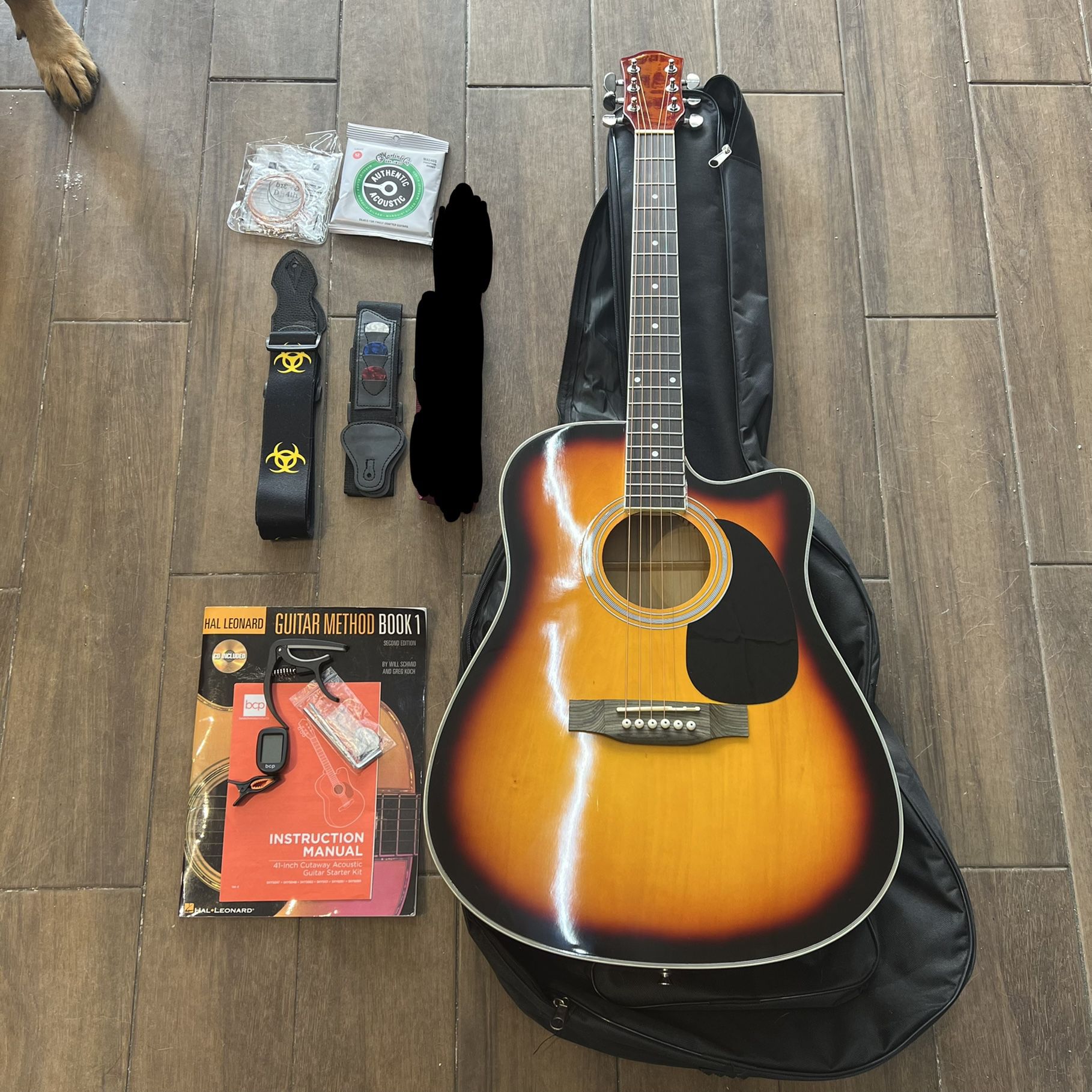 Beginners Acoustic Guitar Set With Bag
