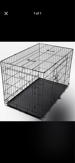 Wire dog crate