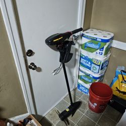 Electric Trolling Motor And Batteries 