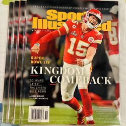 4 Patrick Mahomes Sports Illustrated Magazines