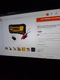 Dewault 1800 jump starter brand new in box