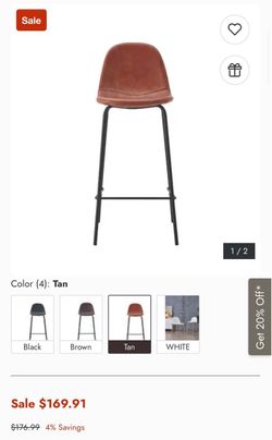 Two Counter Height Bar Stools