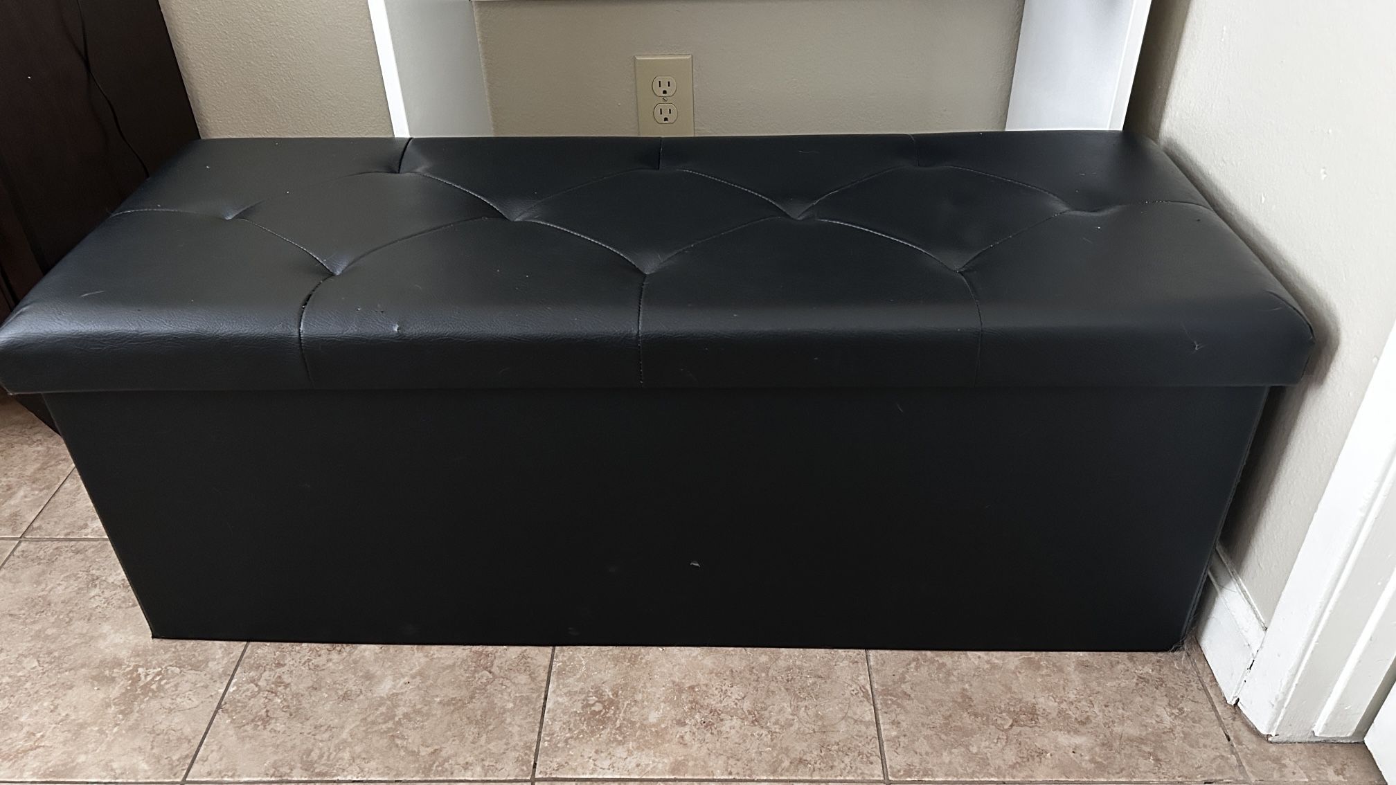 Folding Storage Ottoman