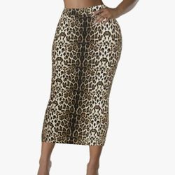 Cheetah Print Skirt