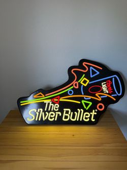 90's Coors Light "The Silver Bullet" Lighted Sign