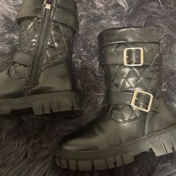 Fashion Nova Kids Combat Boots – Black – Size 11 (Runs Small) – New in Box