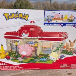 Mega Pokémon Forest Pokémon Center 648-Piece Building Set - Used & Complete

