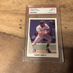 1990 Sammy Sosa Leaf PSA 9