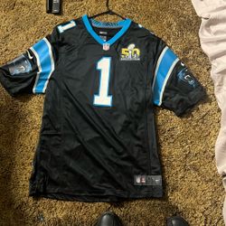 Stitched Cam Newton Super Bowl 50 Panthers Jersey Size XL BRAND NEW!! Without Tags