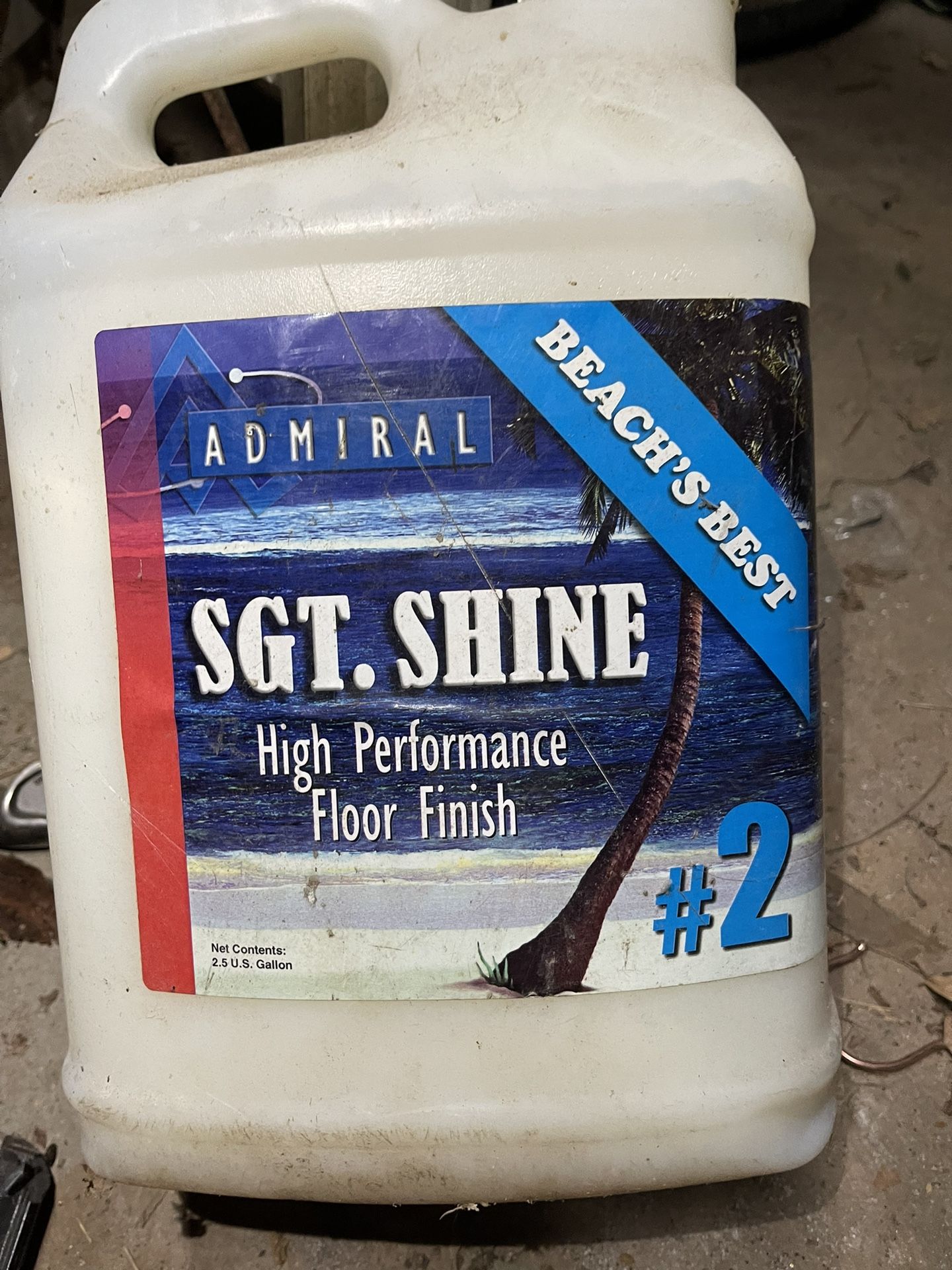 2 1/2 Gallons of high performance floor finish