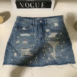 Zara denim skirt