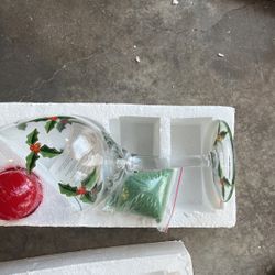 Holly Glass Handle Holders.    Quantity 2