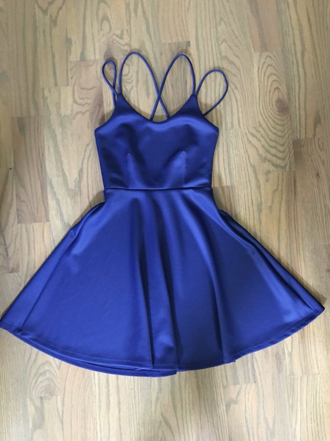 Fun fit & Flare dress-royal blue- Size Small