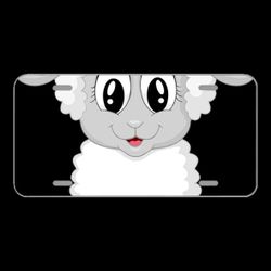 License Plare Novelty Car Front Lamb Sheep Cute Farm Animal Baby