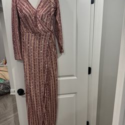 Pink Sequin Dress Fits Size 6/8 