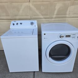 MAYTAG WASHER AND  GE ELECTRIC  DRYER