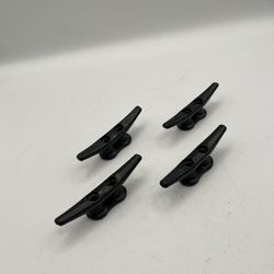 5x Boat Deck Dock Rope Cleats, Black, 4"