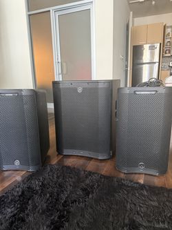Harbinger V3412 speakers & VS18 subwoofer