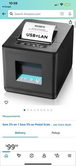 MUNBYN POS Printer 80mm USB Receipt Printer