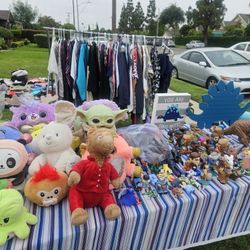 stuffed animals and toys. 