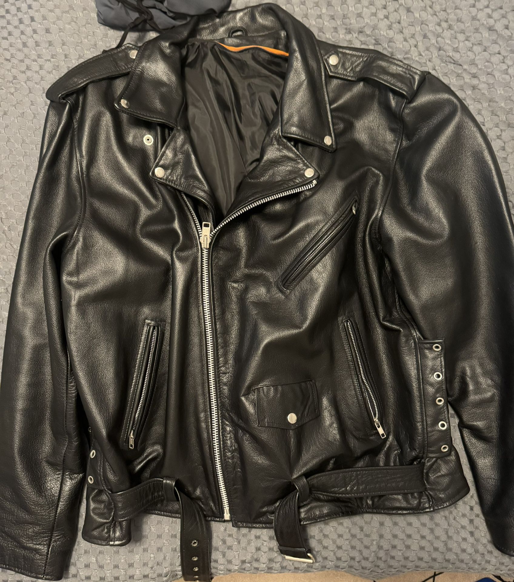 Men’s Leather Riding Jacket