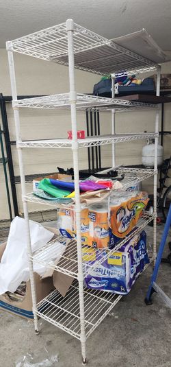 Metal shelving
