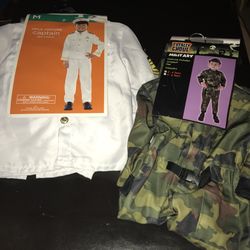 Child Military (2-4yrs) or Captain M(7-8) Halloween Costumes. Brand New.