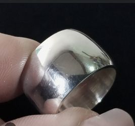 Vinage Sterling Silver Wide Band