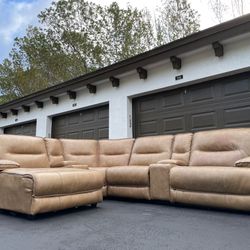 Sectional Couch/Sofa - Electric Recliner - Leather - Delivery Available 🚛