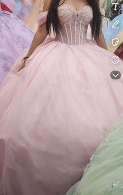 Quinceañera Dress (Pink) Size SMALL