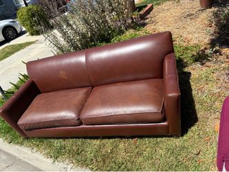 Free Couch, recliner, and table on curb