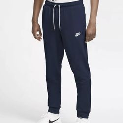 Nike Sportswear Men’s Cuffed Fleece Jogger Pants Navy Blue Sz XXL