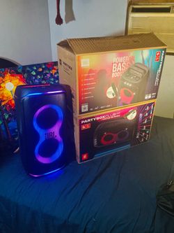 JBL ~ Partybox 120 Portable Bluetooth Party Speaker Powerful Bass, JBL Pro Sound, LED Lights (NO MIC)