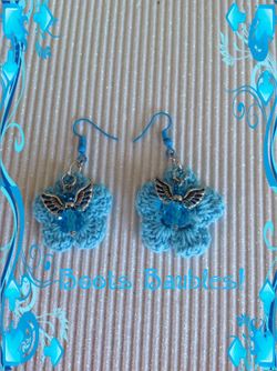 Crocheted Angel Earrings