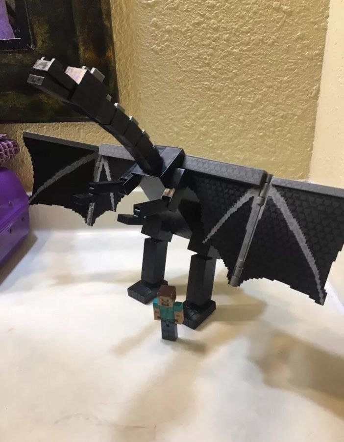 Minecraft Ender Dragon Posing BIG Figure, Approx. 10.2 inches (26 cm),  Movable, Faithfully Reproduced, Big Size, Official Goods