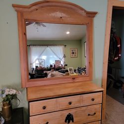 Large Heavy Mirror 44"  W  X  46 3/4"  H