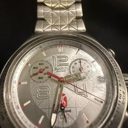 SWATCH Men's Watch Beijing 2008 Olympic Irony Chrono Graphic Combination YCS496G