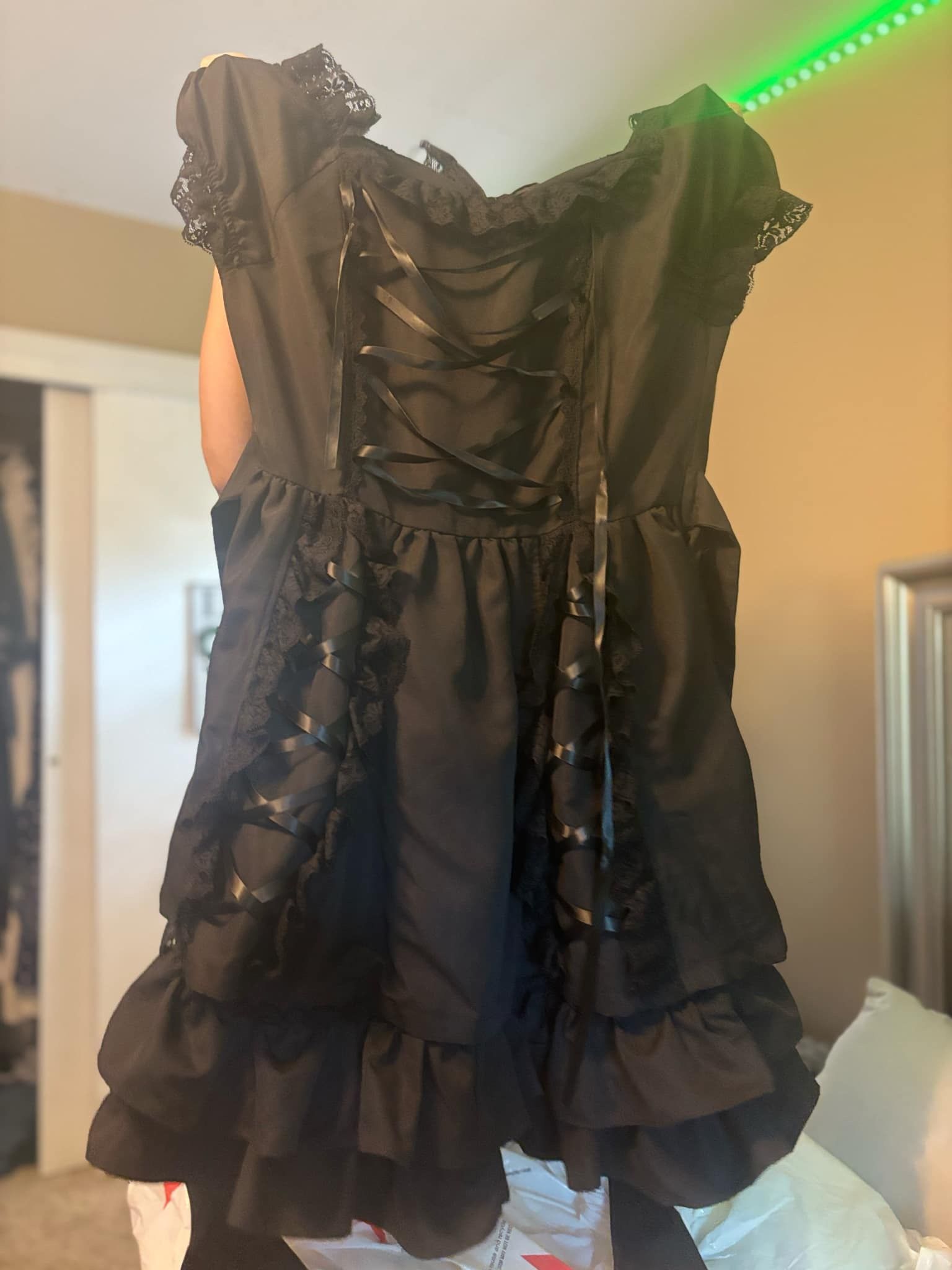 Black Dress with accessories