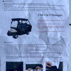 Club Car , 4 Passenger Full Cover