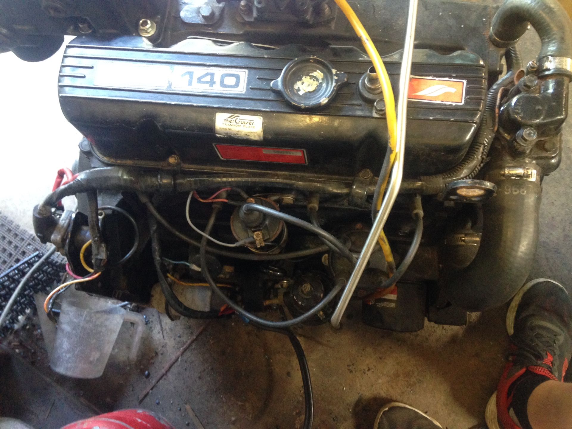 Mercruiser 140 Hp. 3.0 liter marine engine.